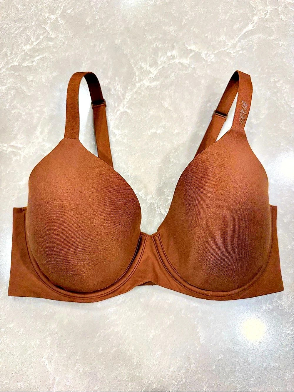 Aerie Smoothez Full Coverage Sans Bretelles Bra Full Coverage Brown 34D Like New
